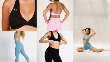 The Artemis Set: An Open-Back Halter Top and Seamless Shorts for Training
